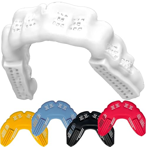 Bulletproof Braces Mouthguard – World’s Thinnest & Strongest Sports Mouth Guard for Braces! Basketball Football Lacrosse Wrestling Hockey Rugby BJJ MMA Boxing Mouthpiece – Adult Youth & Kids