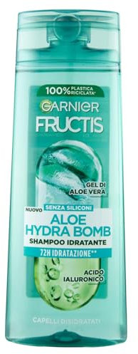 Garnier Fructis Feuchtigkeitsspendendes Shampoo für trockenes Haar, mit Aloe Vera, für gesundes und entwirrtes Haar, Aloe Hydra Bomb, 250 ml