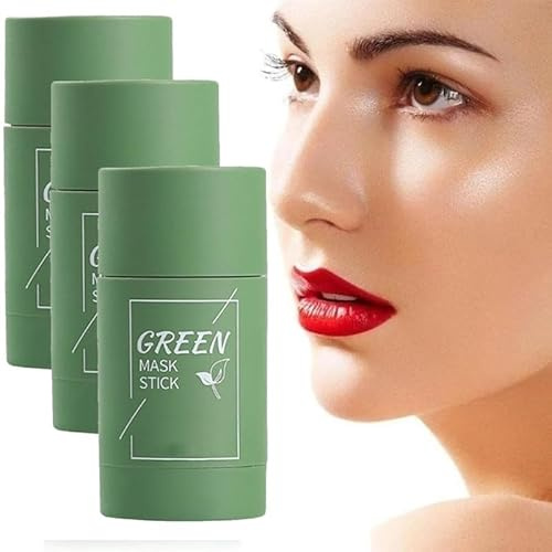 3 PCS Oneews Green Tea Mask, Oneews Green Tea Deep Cleanse Mask for Face, Oneews Green Tea Mask Stick, Green Tea Mask Stick Blackhead Remover