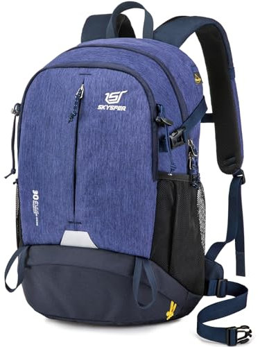 SKYSPER Wanderrucksack 30L Rucksack Tagesrucksack mit Nassfach Daypack Wandern Reisen Stadtbummel Damen Herren
