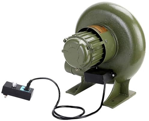 Barbecue BBQ Puissant Mini Bruit Bas Ventilateur À Air, Ventilateur De Forge Forgeron Électrique À Vitesse Variable, Souffleur De Barbecue Centrifuge, Allume-feu De Gril Portable, Avec Interrupteur(55