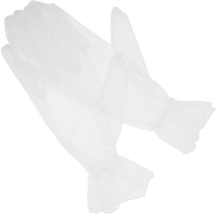 Healeved Guantes de Novia de Gasa, Guantes Formales para Boda y Eventos Elegantes, Diseño Semitransparente y Cómodo para Mujer