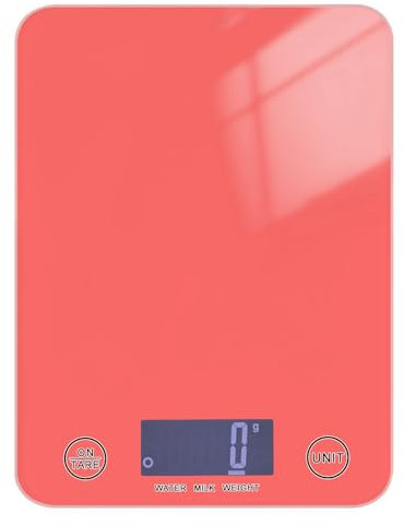 Anguria Red Food Pesatura Bilancia preparazione cibo 5 kg/5 g Bilancia da cucina con 4 unità per (utente) (utente) (utente) (utente) pesa para comida