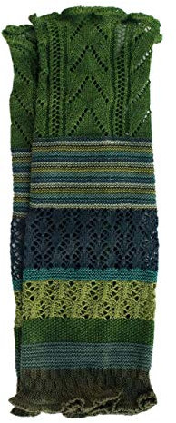Invero, Merino Armstulpen Ruby Mehrfarbig, 100% Wolle (Grün)