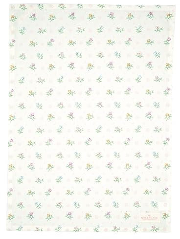 GreenGate [W2023/02] Tea Towel Cilja White