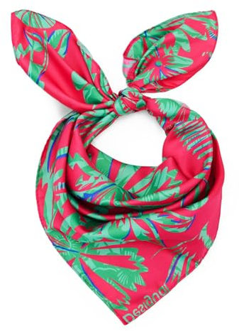 Desigual Neon Flowers Foulard Red