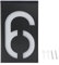 Natudeco LED Solar House Number Light Illuminated Outdoor Plaques Wall Art Address Plate for House Hotel Store Yard Street Garage Gate(Digital 6)