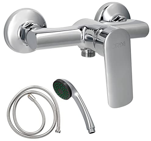 Duschkopf Hamburg mit Flexo und Mineral Keramikkartusche Ø 35 mm.