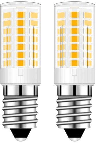 XIMNCHNI E14 LED Kühlschranklampe, E14 LED Lampe Warmweiß 460LM 4W Ersatz für 40W Halogenlampen, E14 3000K Kühlschrank Glühbirne, Nicht Dimmbar,Lampe für Dunstabzugshaube, Nähmaschine, Salzlampe