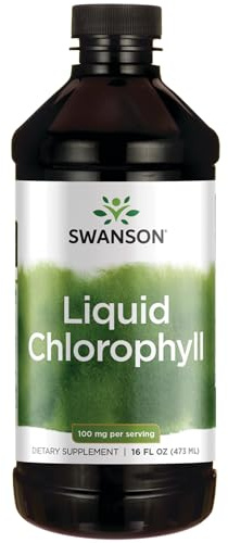 Swanson, Liquid Chlorophyll, 100mg, 473ml, Vegan, High-Dose, SOYA-Free, Gluten-Free, GMO-Free