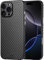 X-level für iPhone 16 Pro Max Hülle, 0,35 mm Ultra Dünn und Leicht Aramidfaser Drucken Handyhülle Kratzfeste Carbon Textur Schutzhülle Extrem Slim Case für iPhone 16 Pro Max, Schwarz