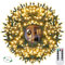 Vleuexe Lichterkette außen 30M 300 LED Lichterkette Außen Weihnachtsbeleuchtung außen 8 Modi Fernbedienung Timer,IP44 Erweiterbar Lichterkette für innen,Weihnachtsdeko Party Hochzeit Garten(warmweiß)