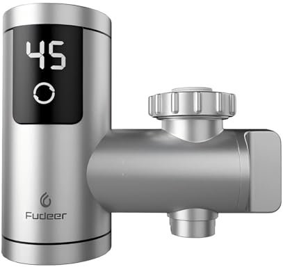 Stainless Steel Instant Hot Water Tap Extender, 220V 3400W Portable Water Heater Tap for Home Sink, Hot and Cold Water Dual Use, Instant Hot Self Heating Tap Adapter (Extender)