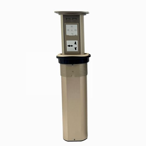 Pop Up-uttag, inbyggd trådlös laddning kök Home Hidden Island Desktop-uttag, kontorslyftuttag,C