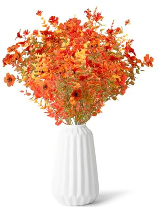 PacuM Konstgjorda höstblommor 10 buntar konstgjorda höstblommor konstgjorda höstbukett konstgjorda blommor höstdekoration konstgjord höstbukett höstdekoration konstgjord blomma för hem Thanksgiving