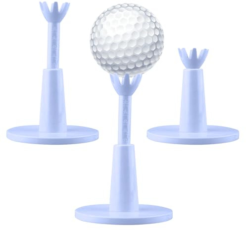 BOXOB 2 Pezzi Tee da Golf Regolabili, Tee Simulatore di Golf per Tappetino da Campo Pratica Piolo a Sfera Flightpatch Accessorio per Allenamento per Golfisti Uomini