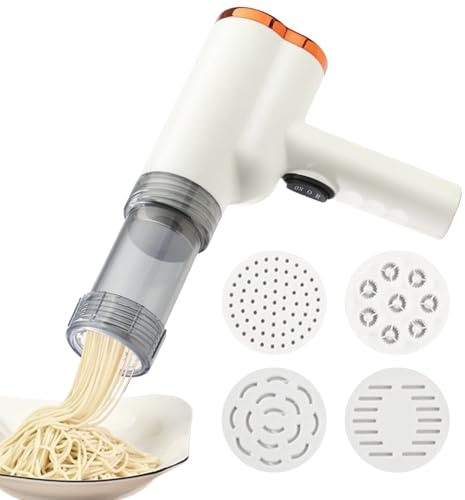 Machine À Pâtes Électrique,Machine Automatique à Pâtes Fraîches | Accessoire Multifonction avec 5 Inclus Pour Pizza Préparation de Légumes Cuisine Maison