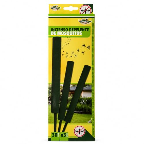 LIVÉ Incienso Antimosquitos Exterior, 5 Varillas de 30 cm, Incienso Repelente para Mosquitos para Jardín, Terraza, Balcón, Camping y Macetas, Varillas Ambientadoras para Exterior