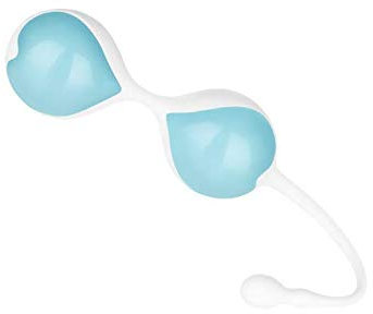 EIS, Deluxe Liebeskugeln 'Herz', aus Silikon, Beckenbodentraining, Ø 3,5 cm, 74 g