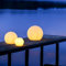 Lightbox Outdoor Lichtkugel - Ø 30 cm - hochwertige Gartenlampe mit Erdspieß & Stecker - für die Terrasse/Balkon/Außenbereich als Wegebeleuchtung - E27 Fassung, max. 60 W - aus Kunststoff in Weiß