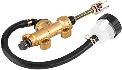 Haofy Universal bakbromspump, Haofy hydraulisk bromspump med reservoar, bakre fotbroms huvudcylinder bakre fotpump för terrängcykel ATV cykel