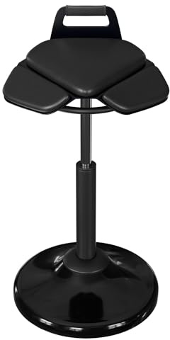 G-PACK PRO Standing Desk Stool – Ergonomic 360° Swivel Chair with Adjustable Height (19.6–29.8 in) for Comfortable Sitting or Leaning