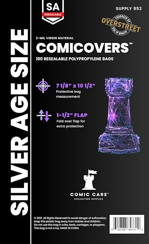 Silver Age Polypropylene Resealable Comic Bags (100 Count)