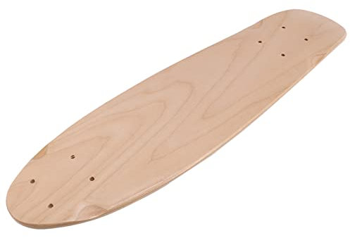 Huudngeje 22 Leer Skateboard Deck Natural 55,5 X 15 cm Ahorn Banane Rutschen Kreuzfahrt Skaten Einzel Rocker Board DIY Decks