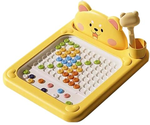 Pizarra magnética de actividad – pizarra magnética de dibujo con bolígrafo para niños pequeños, juego de interacción entre padres e hijos – regalo lúdico de aprendizaje