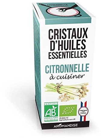Cristaux d'huiles essentielles - Citronnelle 10 g
