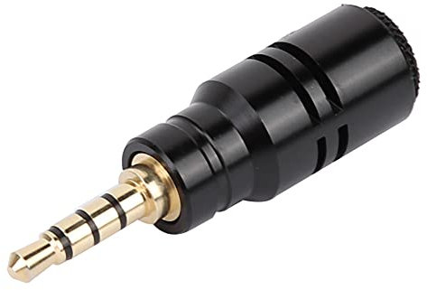 Yunir 3.5mm Standard Plug, Mini Microphone Portable 3.5mm Jack Plug for Mobile Smart Phone EY-630A, for Mobile Phones, Tablets, Recording Pens, SLR Cameras(Four Pole)