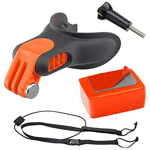 Roexboz Set di staffe per la bocca, per fotocamera sportiva. Collegate al kit di allenamento del surf per 9/8/7/6/5/4/3 +/3/2/1, Xiaoyi, Coyote, DJI OSMO