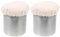 HOMSFOU Lot de 2 pinceaux à graisse pour crêpes, applicateur d'huile de poêle, fabricant de poêles à crêpes, pinceau à pâtisserie, serpillère, serpillère à sauce barbecue, brosse à sauce, huile