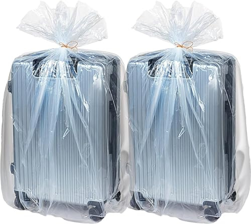 Sibosen Lot de 10 grands sacs de rangement en plastique transparent pour bagages, valise, meubles, couettes, chaises, vélos pour enfants, jouets en peluche