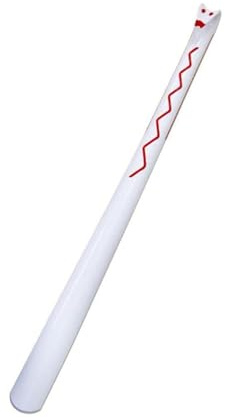 SYLLABARY Calzador de plástico unisex de 60 cm, con mango largo, para poner y quitar botas con agarre cómodo, White, Talla única