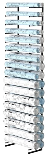 Large Blueprint Storage Rack, Wall Mount Vinyl Roll Storage Rack, Heavy Duty Roll File Holder, Blueprint, Poster, Plans, Gift Wrap, and Map Holder, Art Roll Paper Rack, Wrapping Paper Organizer