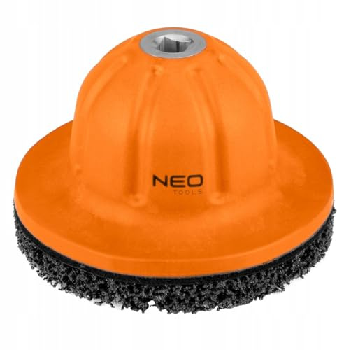 NEO TOOLS Radnabenschleifer I Radnaben Reiniger I ½“-Antrieb | für Pkw und Lieferwagen | Klettverschluss | ⌀ 150 mm | Radnabenschleifer | Radnaben-Schleifer von Rost und Verschmutzungen