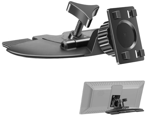 EEEKit Supporto per slot CD per schermo CarPlay, rotazione a 360°, supporto per auto compatibile con la maggior parte degli stereo per auto con navigazione GPS da 5-9 pollici