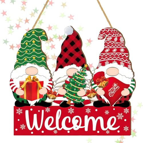 YUZHEDM Ciondoli Natalizi, Decorazioni Natalizie, Gnomi Ciondoli, Adatte per Decorare Alberi di Natale, Sacchetti Regalo, Ghirlande Natalizie, Porte e Finestre e Lucine Natalizie