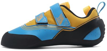 Climbing Shoes Mens Womens Light Anti-Slip Indoor Outdoor Rock Climbing Sneaker for Beginners Professional Climbers Bouldering Shoes Kids Indoor Climbing Shoes (10.5,Blue)