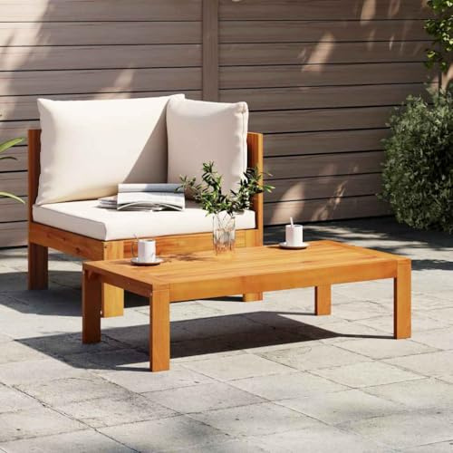 Frdhee Gartenlounge, Balkonmöbel, Gartencouch, 2 TLG. Garten Sofa Set mit Kissen Massivholz Akazie, Gartenlounge Loungesofa Für Balkon, Terrasse, Poolbereich, Robuste