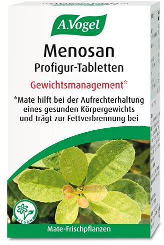 A.Vogel Menosan Profigur, 60 Tabletten, mit Extrakten von Mate, Goldrute und Salbei, unterstützt das Gewichtsmanagement in den Wechseljahren, glutenfrei, laktosefrei, vegan