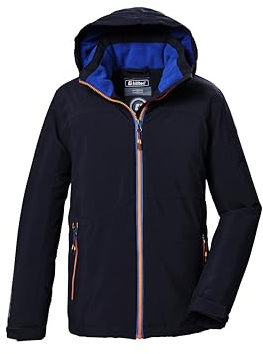 killtec Bambini e ragazzi Giacca funzionale/giacca da esterno con cappuccio KOW 369 BYS JCKT, dunkelnavy, 140, 42163-000