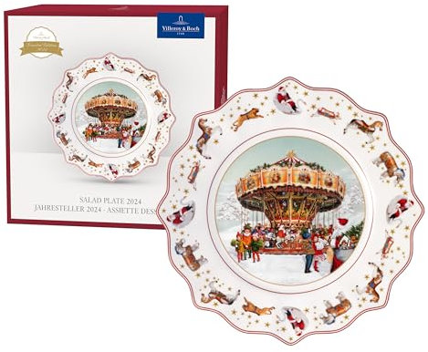 Villeroy & Boch – Annual Christmas Edition, Annual Plate, Annual Edition 2024, Premium Porcelain, Exclusive Collector's Piece, 23.5 x 23.5 x 3 cm