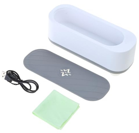 ZORESCOLEO Ultraschall-Schmuckreiniger mit großer Kapazität für Brillen, Uhren, Ohrringe, Halsketten, Ringe