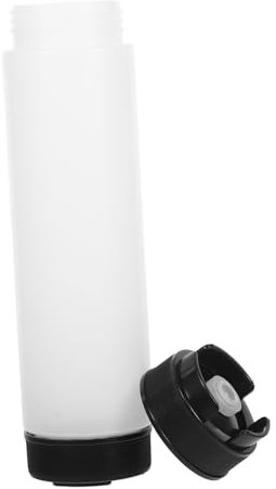 MUCKLILY Botella Exprimible Salsas Doble Cabezal Fácil Dispensar Condimentos Ensalada Plástico Diseño Elegante