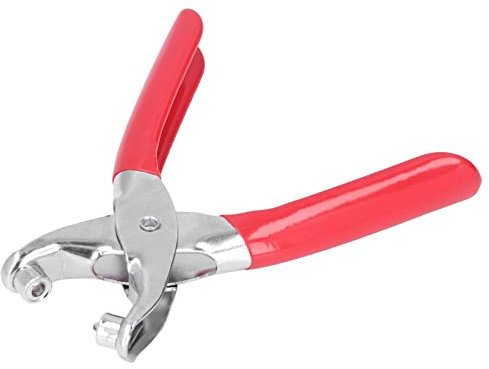 Msiud Juego de Alicates Profesionales con Ojales, Alicates para Ojale Perforadores Metal Remachadora 100 Ojales (Diámetro Interior 4 mm) para Kit Herramientas Ropa Tela Bricolaje