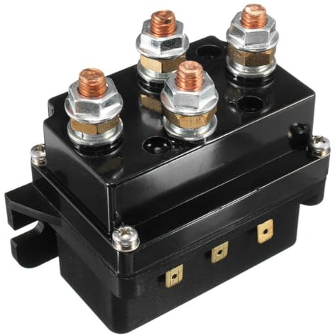 Alipis Relé de Cabrestante de 12 V y 500 Coche y Motocicleta, Control Remoto Inalámbrico y Carcasa de Plástico y Metal, Fácil Instalación y Alta Capacidad