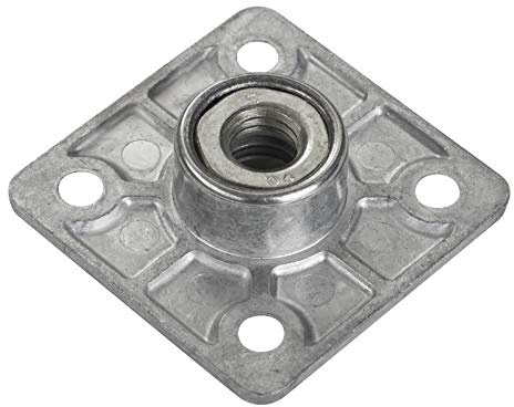 SOTECH 4 x conectores de pata de mesa KEA angular 47,5 x 47,5 mm para tornillo roscado M10 Herraje de pata de mesa
