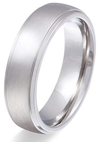 Juwelier Schönschmied - Herren Freundschaftsringe Partnerringe Eheringe Chiara Edelstahl 58 (18.5) 140Hac